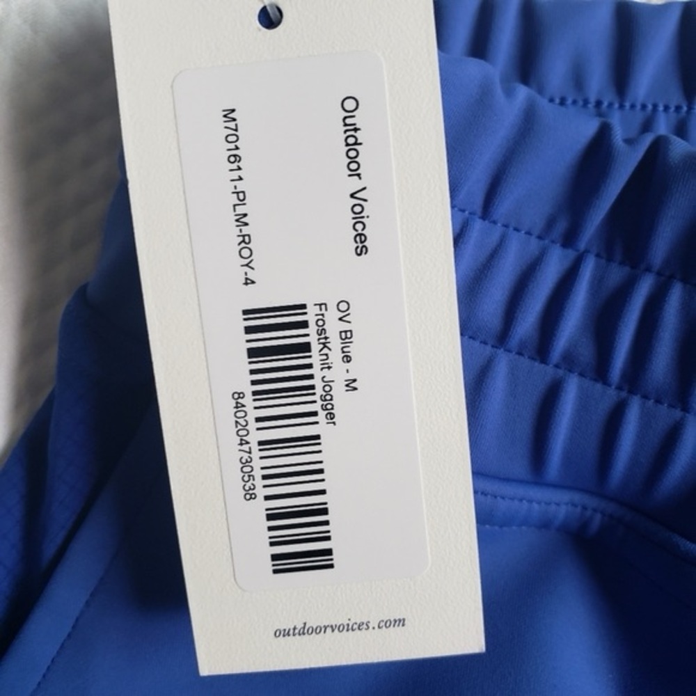 Outdoor Voices Mens Frostknit Jogger Blue Sz M NWT - Picture 11 of 12